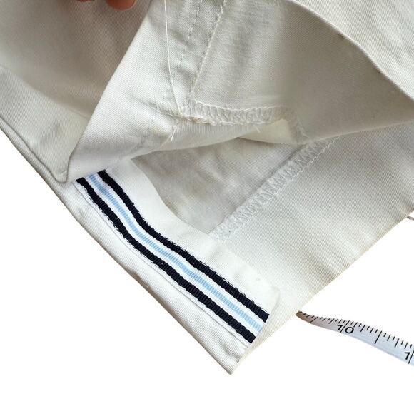 Talbots White Perfect Skimmer Cropped Pedal Pusher Pants Size 8P Casual Mature - Picture 5 of 13